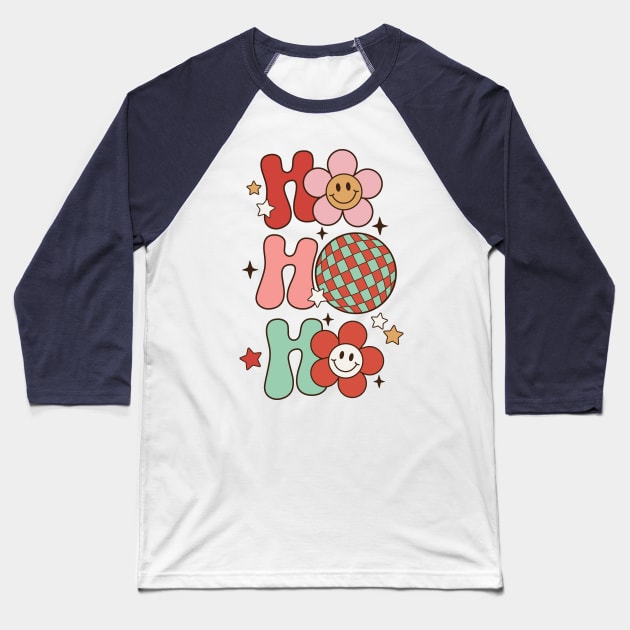 Groovy Ho Ho Ho Baseball T-Shirt by Nova Studio Designs